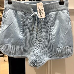 Women’s Ser.O.Ya knit shorts light blue size XS NWT